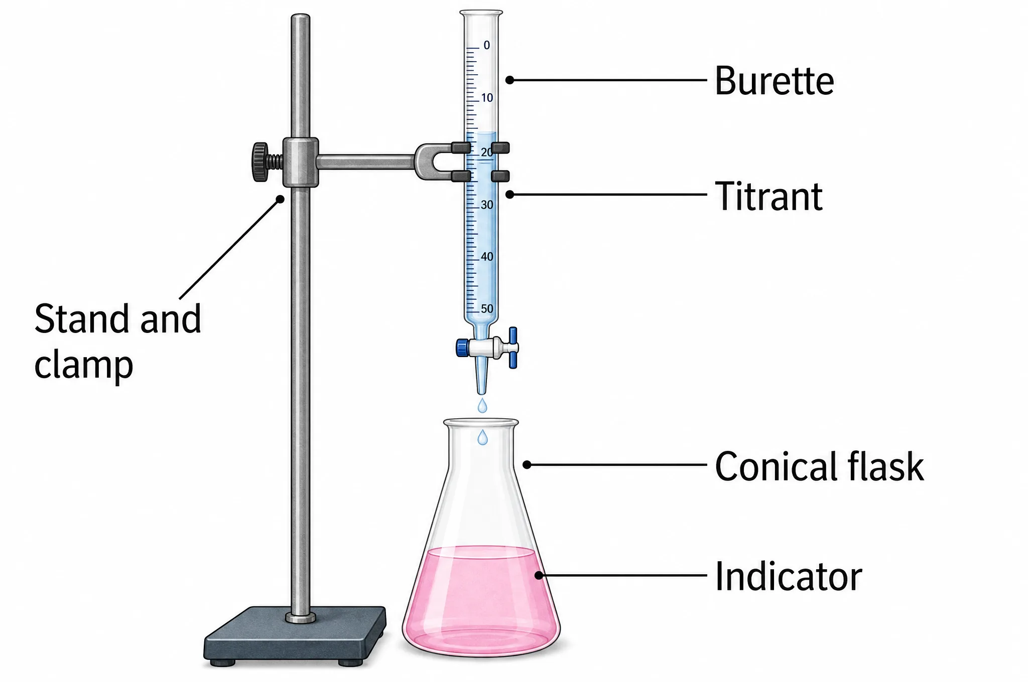 Titration Setup diagram